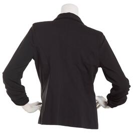 Juniors Leighton Millenium Solid Ruched Sleeve Jacket