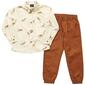 Boys &#40;4-7&#41; Little Rebels&#40;R&#41; Dinosaur 2pc. Set - Off White - image 1