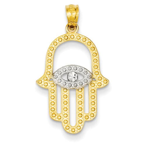 Gold Classics&#40;tm&#41; 14kt. Plated Gold Hand of God Pendant - image 