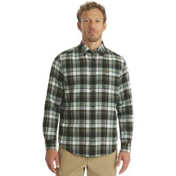 Mens Big & Tall LANDS'' END(R) Campside Flannel Shirt - Forest