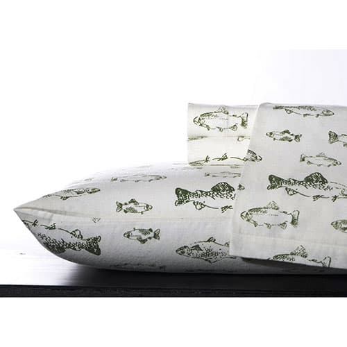 Eddie Bauer School of Fish Flannel Sheet Set