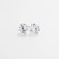 Gemstones Classics(tm) Created White Topaz 14kt. Gold Stud Earrings - image 1
