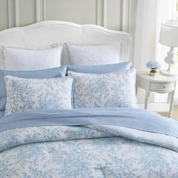 Laura Ashley Bedford Cotton Reversible Comforter Set