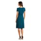 Petite R&M Richards Short Sleeve Ruched Rhinestone Trim Dress - image 2
