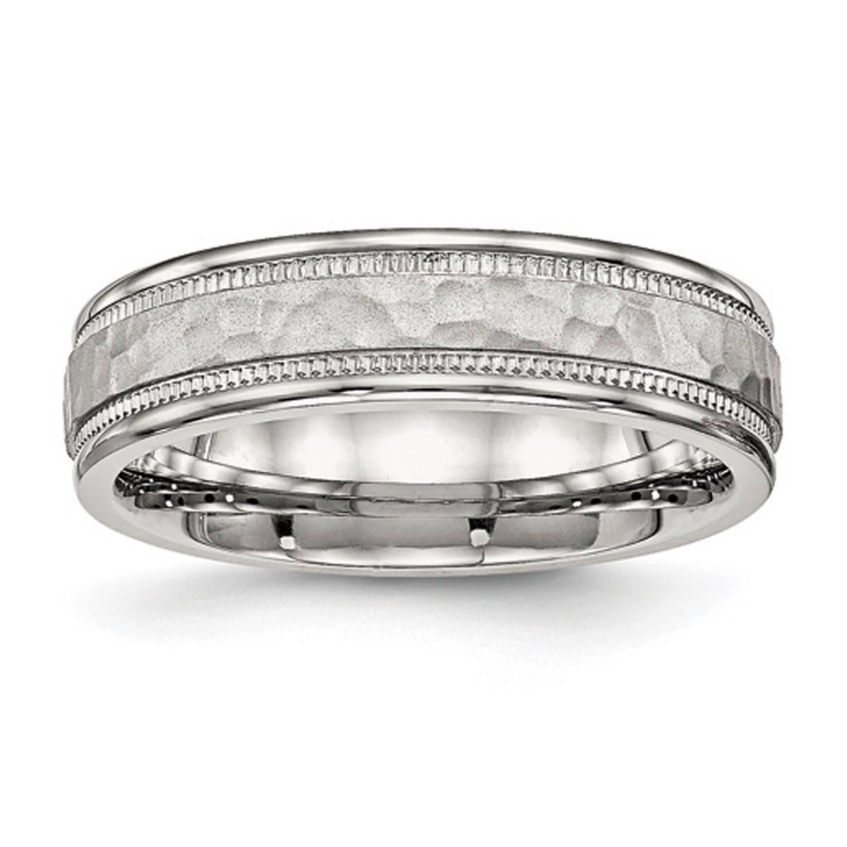 Mens Gentlemen’s Classics™ 6mm Hammer & Groove Detailed...