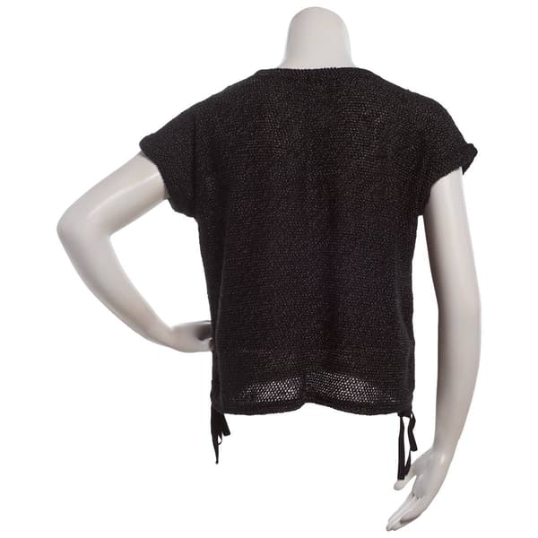 Plus Size Robert Louis Extended Sleeve Cinch Popcorn Sweater