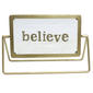 Transpac Metal/Glass Sign Believe - image 1