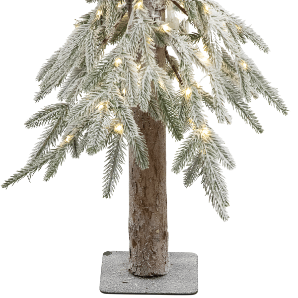 Northlight 3ft. Pre-Lit Flocked Alpine Artificial Christmas Tree