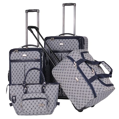 American Signature 4pc. Luggage Set - Navy - image 