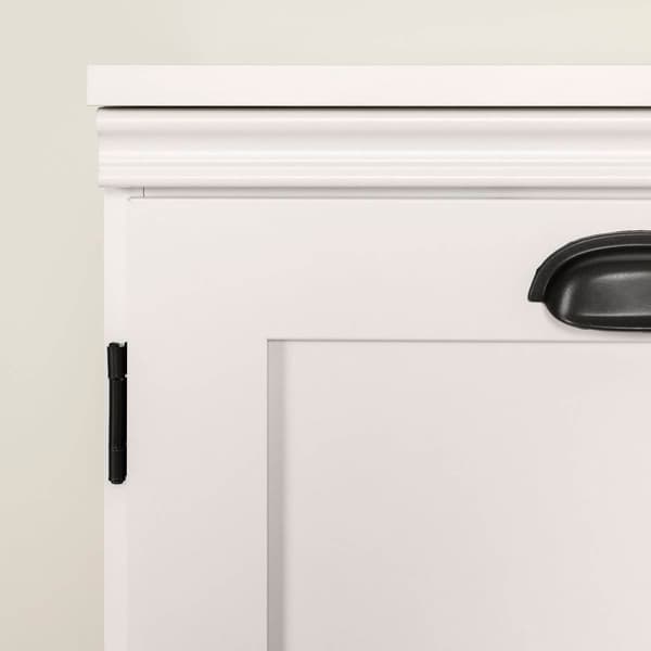 South Shore Prairie Pure White 2-Door Storage Cabinet