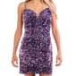 Juniors Crystal Doll Sequin Sweetheart Slim Sheath Dress - image 3