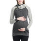 Womens Glow & Grow&#40;R&#41; Asymmetrical Maternity Zip Hoodie - image 1