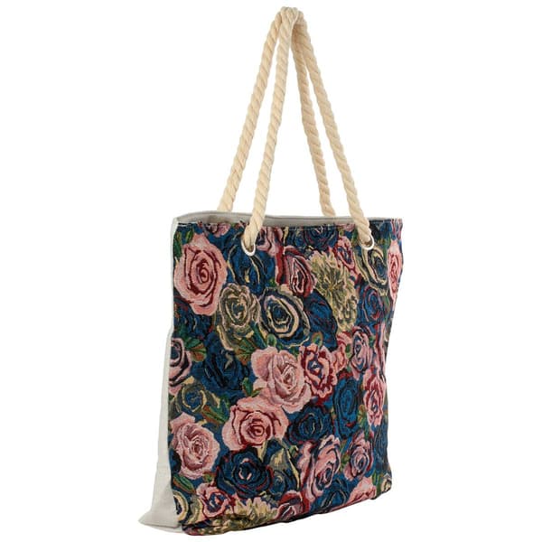 Renshun Rose Tapestry Tote