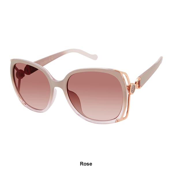 Womens Jessica Simpson Square Combo Vented Temple Fade Sunglasses