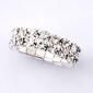 Rosa Rhinestones Silver Rhinestone Stretch Ring - image 1