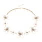Ashley Cooper(tm) White Gold Flower Statement Necklace - image 1
