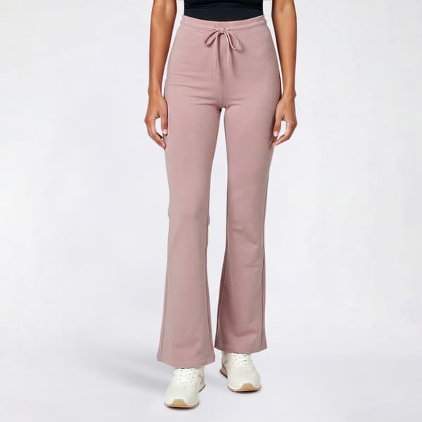 Juniors Love Tree Soft Air High Rise Drawstring Waist Flare Pants - image 