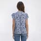 Womens Preswick & Moore® Flutter Sleeve Floral Blouse - image 2
