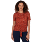 Petite Emaline Key Items Short Sleeve Abstract Tie Hem Blouse - image 1