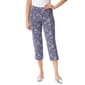 Womens Gloria Vanderbilt Shape Effect Abstract Capris with Slit - image 1