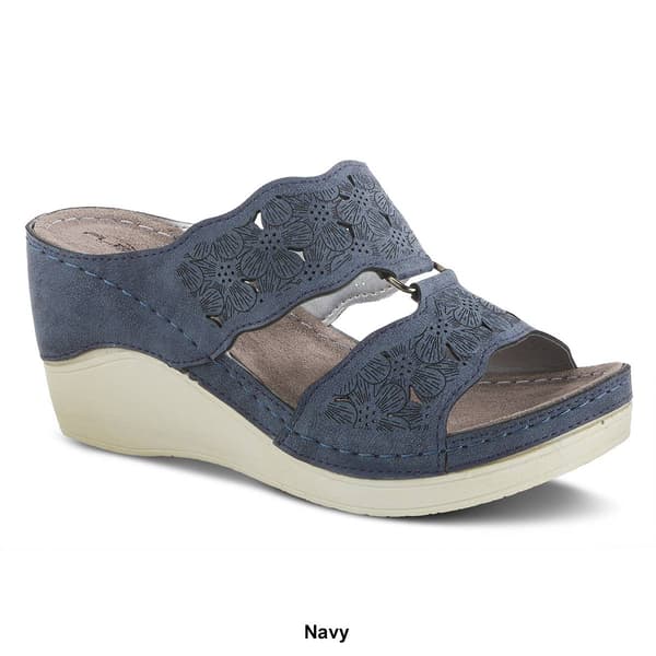 Womens Flexus® By Spring Step Dreiser Wedge Slide Sandals