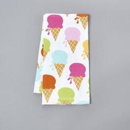 Summer Cones Printed Kitchen Towel