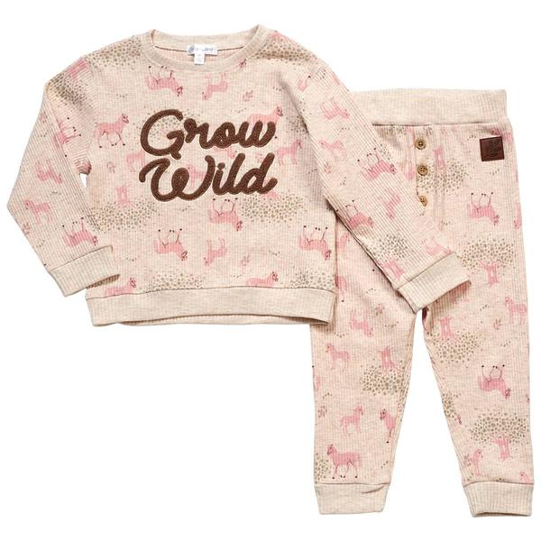 Baby Girl (12-24M) Emily & Oliver 2pc. Grow Wild Horse Jogger Set