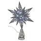 Kurt Adler Pre-Lit Twinkling LED Silver Starburst Tree Topper - image 4