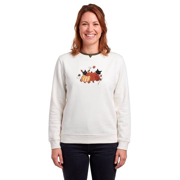 Petite Hasting & Smith Pumpkin Patch Cats Fleece Sweatshirt - image 