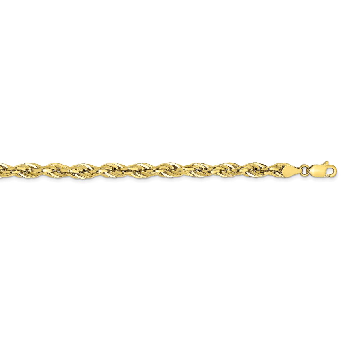 Unisex Gold Classics™ 10kt. 4.75mm 24in. Semi-Solid Rope Chain