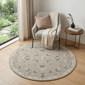 HomeRoots Grey Round Wool Hand Tufted Area Rug - image 1