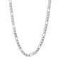 Mens Lynx Stainless Steel 4mm. Figaro Chain Necklace - image 1
