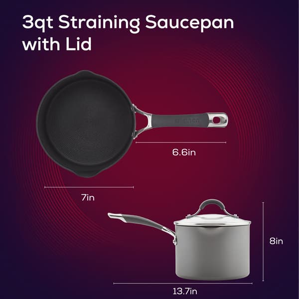 Circulon&#174; Radiance 3qt. Hard-Anodized Saucepan