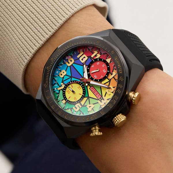 Mens GUESS Black Multi-Function Watch - GW0902G3