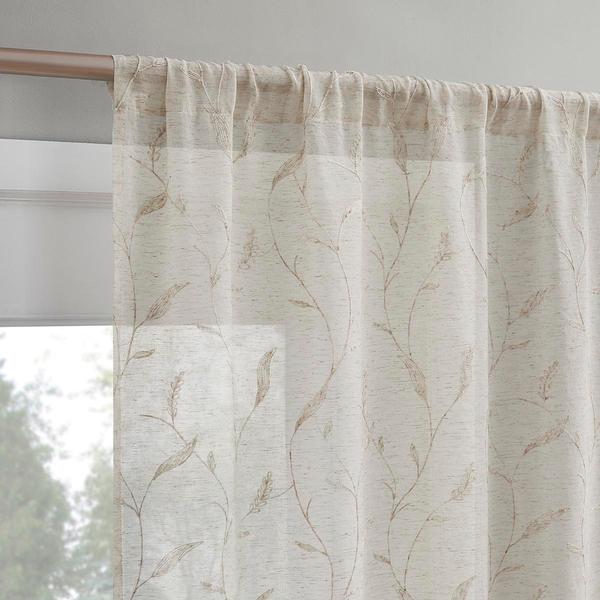 Avela Linen Sheer Curtain Pair