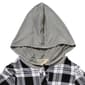 Girls &#40;7-16&#41; No Comment Hooded Button Down Top - Kurt Plaid Black - image 2