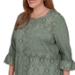 Plus Size Alfred Dunner Provence Flounce Sleeve Patchwork Blouse - image 5