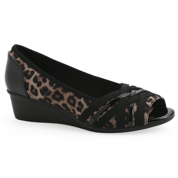 Womens Cliffs by White Mountain Peep Toe Boldest Wedge Heels - image 