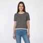 Womens Adrianna Papell Short Sleeve Geometric Circle Sweater - image 1