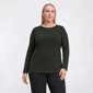 Plus Size Preswick & Moore(R) Long Sleeve Crew Neck Tee - image 1