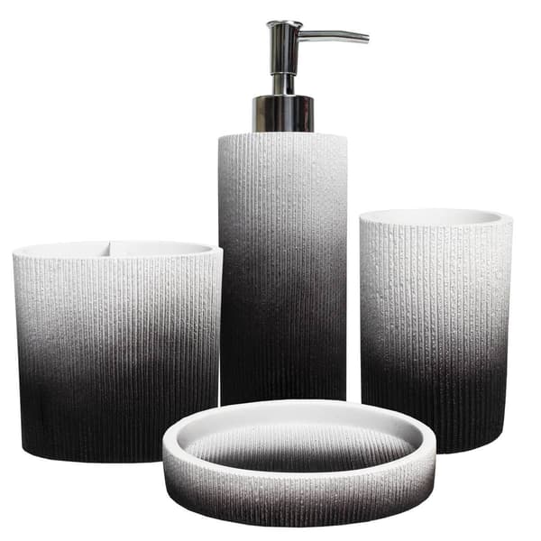 Sweet Home Collection Urbana 4pc. Bath Accessory Set - image 