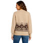 Juniors No Comment Jacquard Western Fringe Open Cardigan - image 3