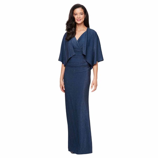 Womens SLNY Surplice Neck Empire Waist Jacket Dress