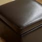 Baxton Studio Leather Storage Cube Ottoman - image 2