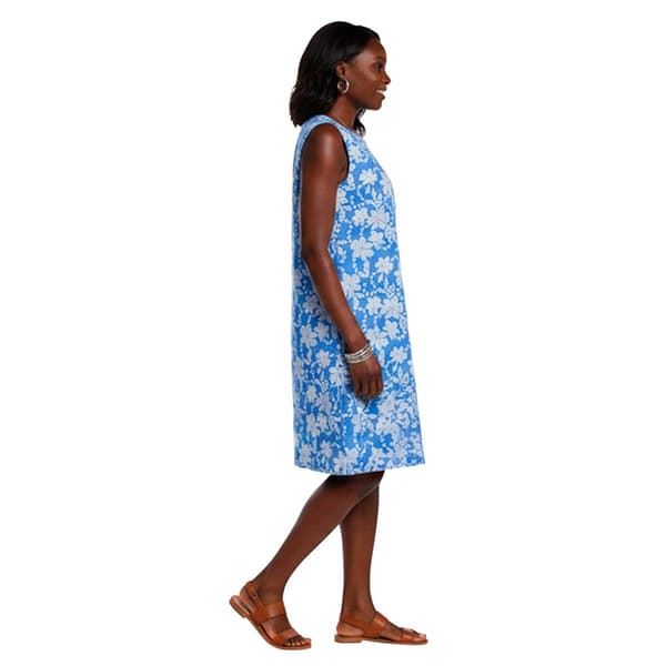 Womens Harper 241 Sleeveless Floral Eyelet Sheath Dress