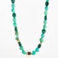 Ashley Cooper(tm) Gold Plated Turquoise Resin Nugget Necklace - image 1