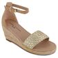 Big Girls Marc Fisher Marren Web Wedge Sandals - image 1