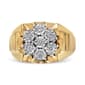 Haus of Brilliance 1/3ctw. Floral Diamond Cluster Statement Ring - image 2