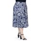 Plus Size 24/7 Comfort Apparel Geometric Elastic Waist Midi Skirt - image 2