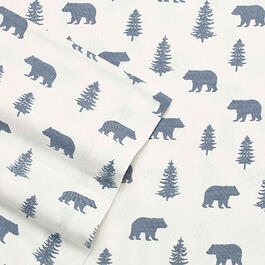 Eddie Bauer Bears &amp; Trees Flannel Sheet Set